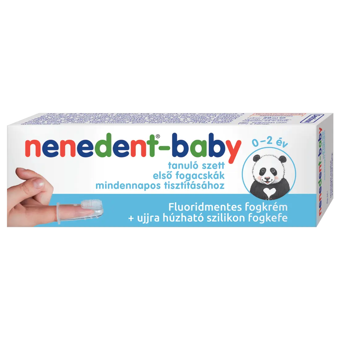 Nenedent-Baby tanuló szett: fogkrém + fogkefe 20 ml